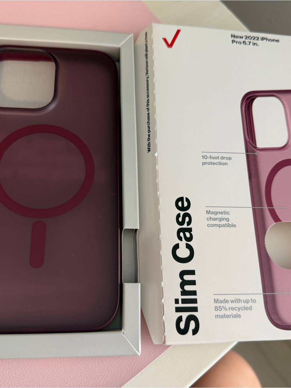 Verizon ZAGG Slim Case for MagSafe for iPhone 14 Pro Max - Deep Purple